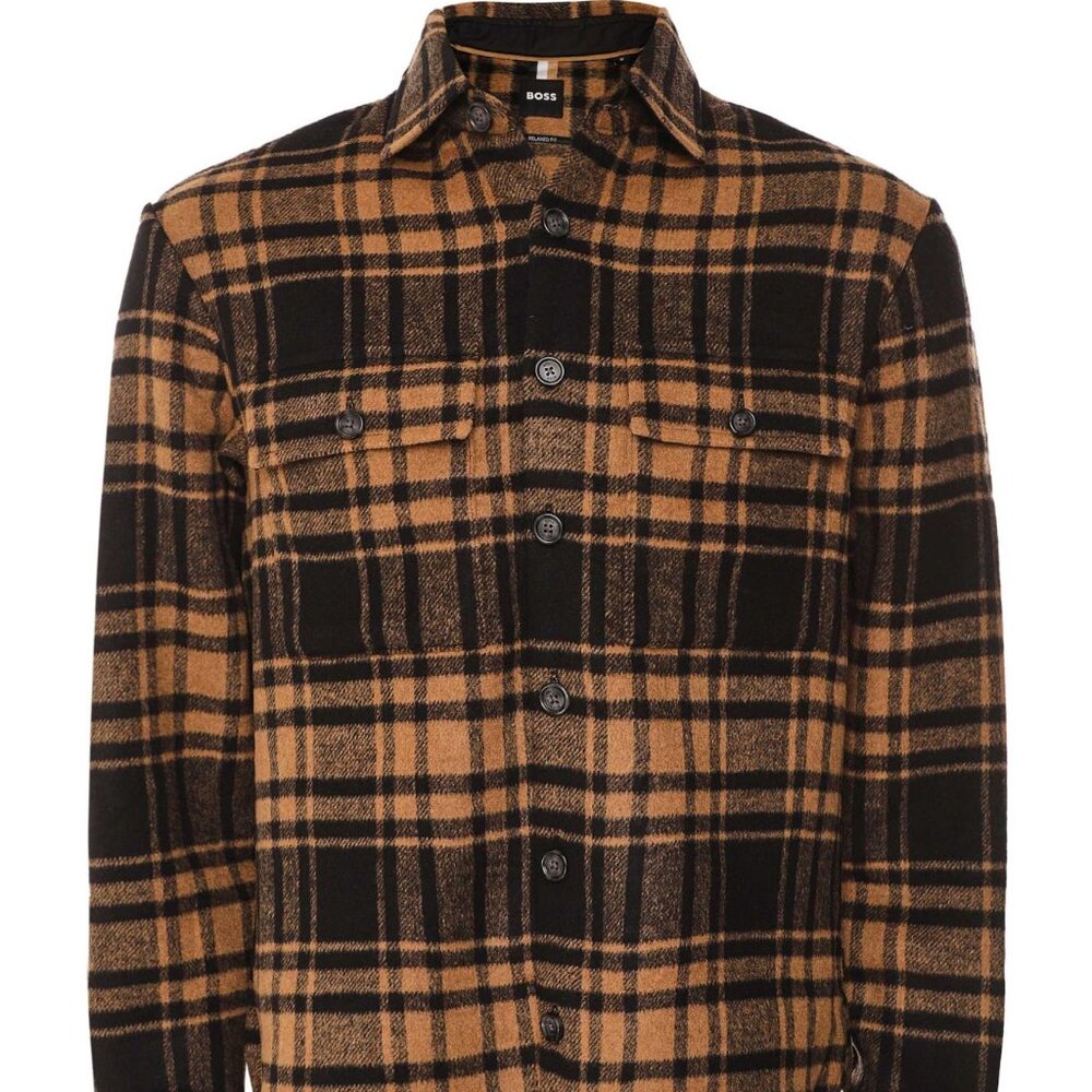 Boss Wool Check S-Owen Overshirt -Size XXL